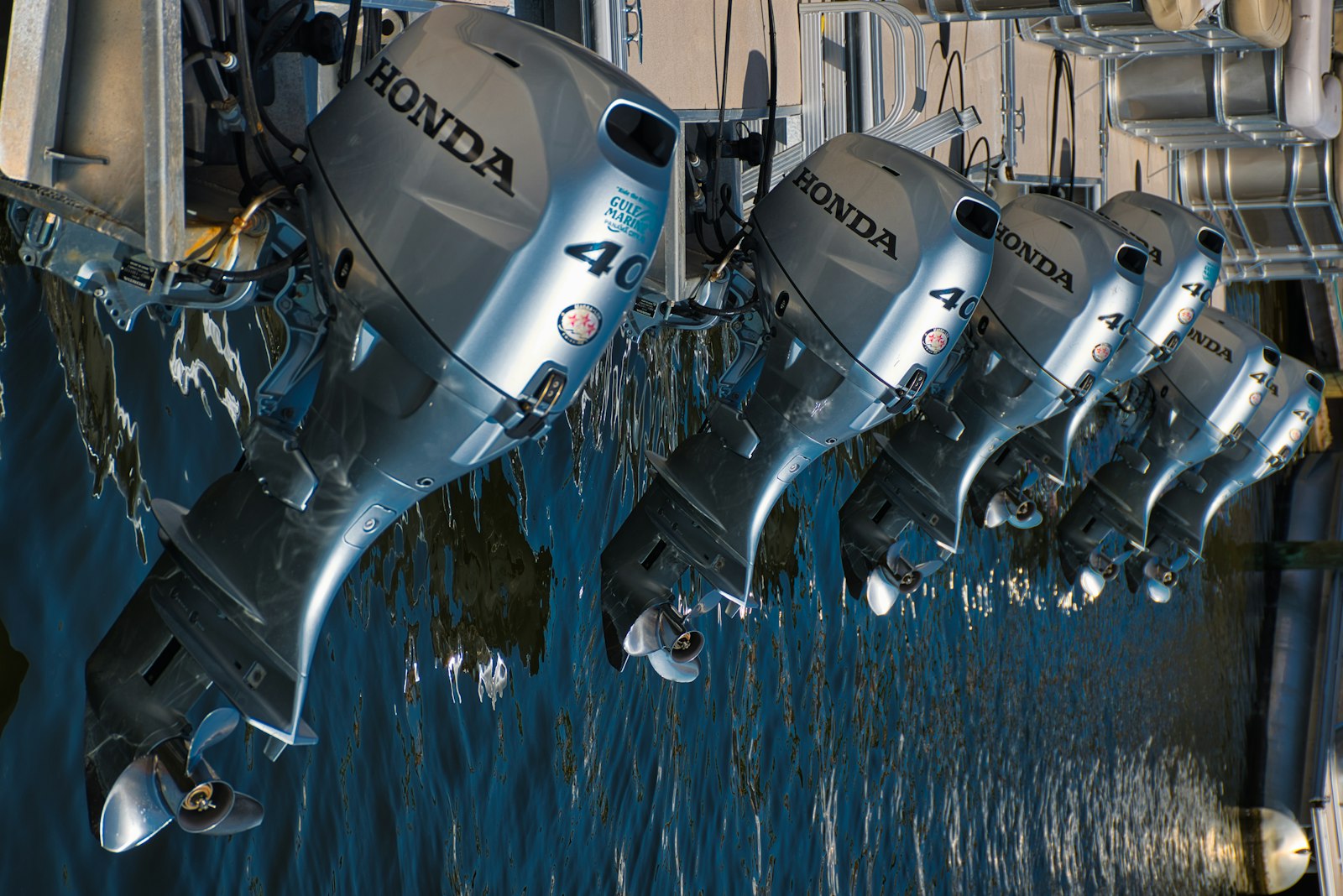 Marina full of moored yachts and motorboats representing seasonal service demand