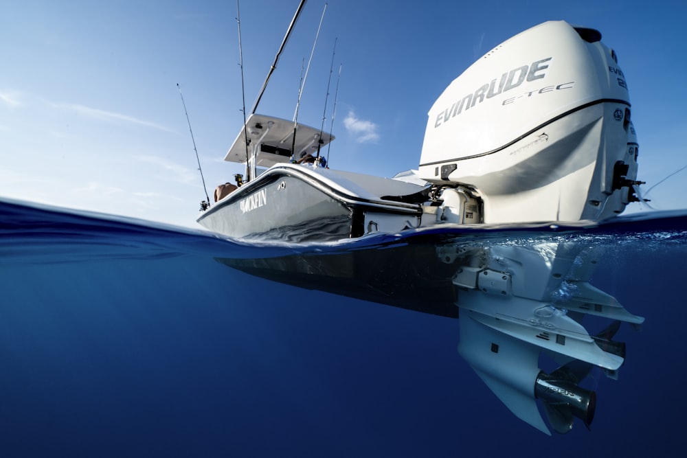 Boat covered and stored for winter in a dry-dock yard